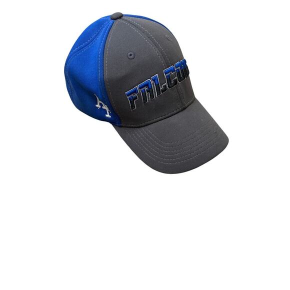 Air Force Falcons hat cap dark gray royal blue embroidered adjustable - Picture 1 of 4